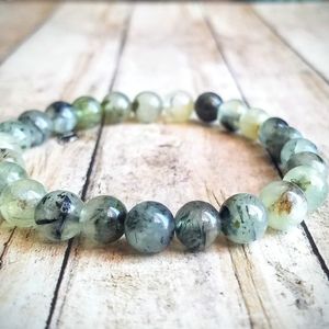 Prehnite 8mm Gemstone Bracelet